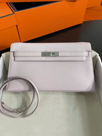 Hermes original chevre leather kelly elan KE0028-5 mauve pale 