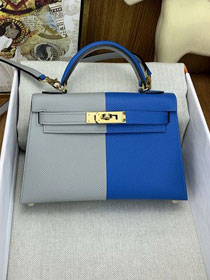 Hermes original epsom leather mini kelly 19 bag K0019 