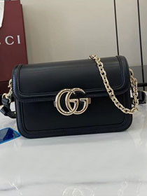 GG original calfskin go small shoulder bag 826761 black