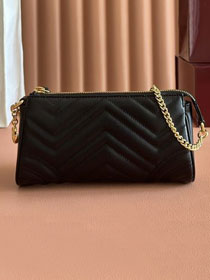 GG original calfskin marmont small shoulder bag 847589 black