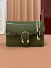 GG original calfskin dionysus mini wallet on chain 837370 green