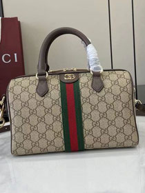 GG original fabric ophidia medium boston bag 836825 brown