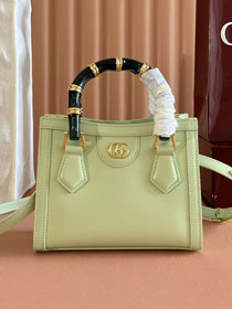 GG original calfskin diana small tote bag 832936 light green