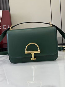 GG original calfskin siena small shoulder bag 846705 green