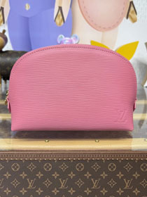 Louis vuitton original epi leather pochette cosmetique M15197 pink