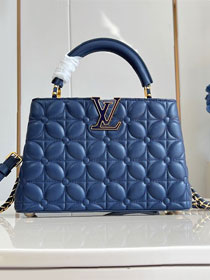 Louis vuitton original lambskin capucines BB handbag M25281 blue