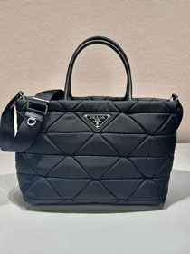 Prada original nylon large handbag 1BG435 black