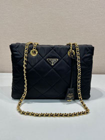 Prada original nylon medium tote bag 1BG529 black