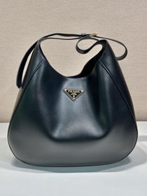 Prada original calfskin large cleo bag 1BC181 black