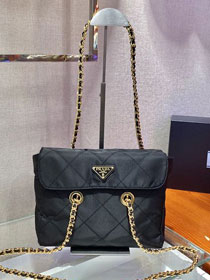 Prada original nylon medium tote bag 1BD620 black