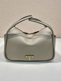 Prada original calfskin darling handbag 1BA451 grey