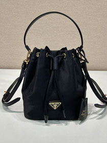 Prada original nylon 1978 mini bucket bag 1BE067 black