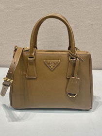 Prada original saffiano calfskin galleria small bag 1BA896 brown