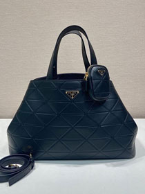 Prada original calfskin large tote bag 1BG547 black