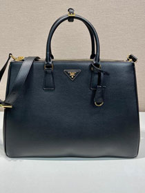 Prada original soft calfskin galleria maxi bag 1BA802 black