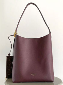 Louis vuitton original calfskin low key hobo bag MM M15209 burgundy
