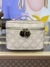 Louis vuitton original meowgram canvas mini nice cosmetic case M15170