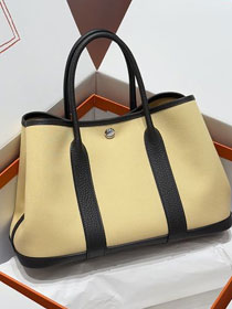 Hermes original canvas garden party large 36 bag HG0039 jaune milton&ebene