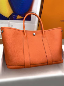 Hermes original negonda leather garden party large 36 bag HG0036 orange