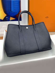 Hermes original negonda leather medium garden party 30 bag HG0030 deep blue