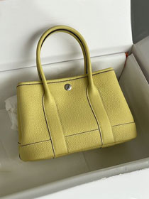 Hermes original negonda leather mini garden party 23 bag HG0023 jaune poussin
