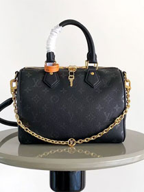 Louis vuitton original calfskin speedy 25 M26486 black
