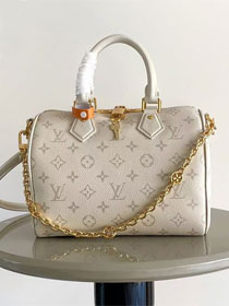 Louis vuitton original calfskin speedy 25 M26690 creme