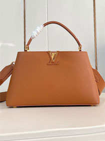 Louis vuitton original calfskin capucines MM souple M14371 cognac