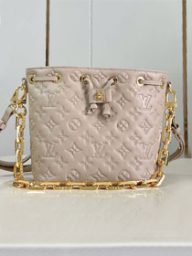 Louis vuitton original calfskin coussin bucket M26530 grey