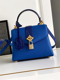 Louis vuitton original calfskin rose des vents mini handbag m86011 blue