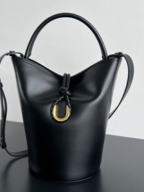 BV original calfskin large liberta bucket bag 806038 black