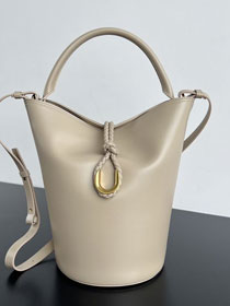 BV original calfskin large liberta bucket bag 806038 ecru
