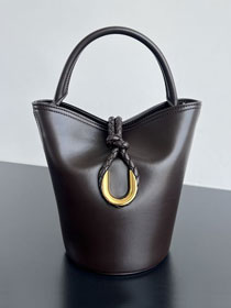 BV original calfskin small liberta bucket bag 815244 fondant