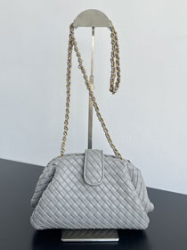 BV original lambskin small lauren 1980 clutch 804038 agate grey