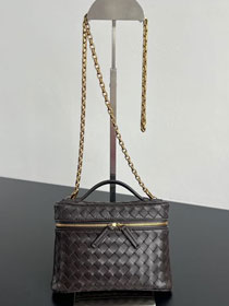 BV original lambskin small soft vanity case 843800 fondant