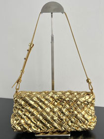 BV original calfskin cha-cha shoulder bag 785780 gold