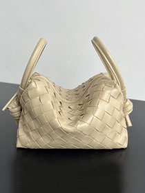 BV original lambskin loop top handle bag 796615 cream