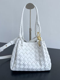 BV original lambskin small campana bag 796569 white