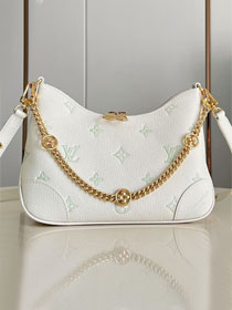 Louis vuitton original calfskin boulogne pm M27571 milky&green