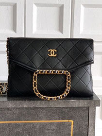 CC original calfskin medium handbag AS5896 black