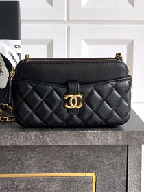 CC original lambskin vanity with chain AP4670 black