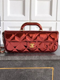CC original patent calfskin clutch AS5807 red