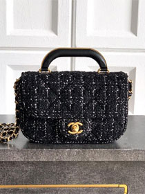 CC original tweed small clutch AS5805 black