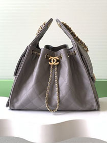 CC original grained calfskin 25 small handbag AS5293 grey