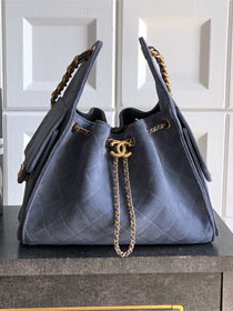 CC original suede calfskin 25 small handbag AS5293 blue