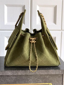 CC original suede calfskin 25 small handbag AS5293 green