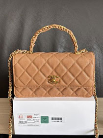 CC original grained calfskin wallet on chain AP4936 