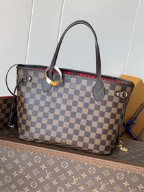New Louis vuitton original damier ebebe neverfull pm N41359 red