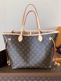 New Louis vuitton original monogram canvas neverfull mm M46975 beige