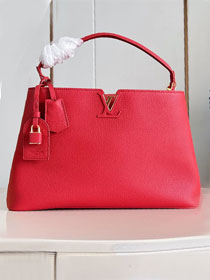 Louis vuitton original calfskin capucines visionnaire GM handbag M26259 red